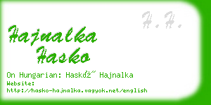 hajnalka hasko business card